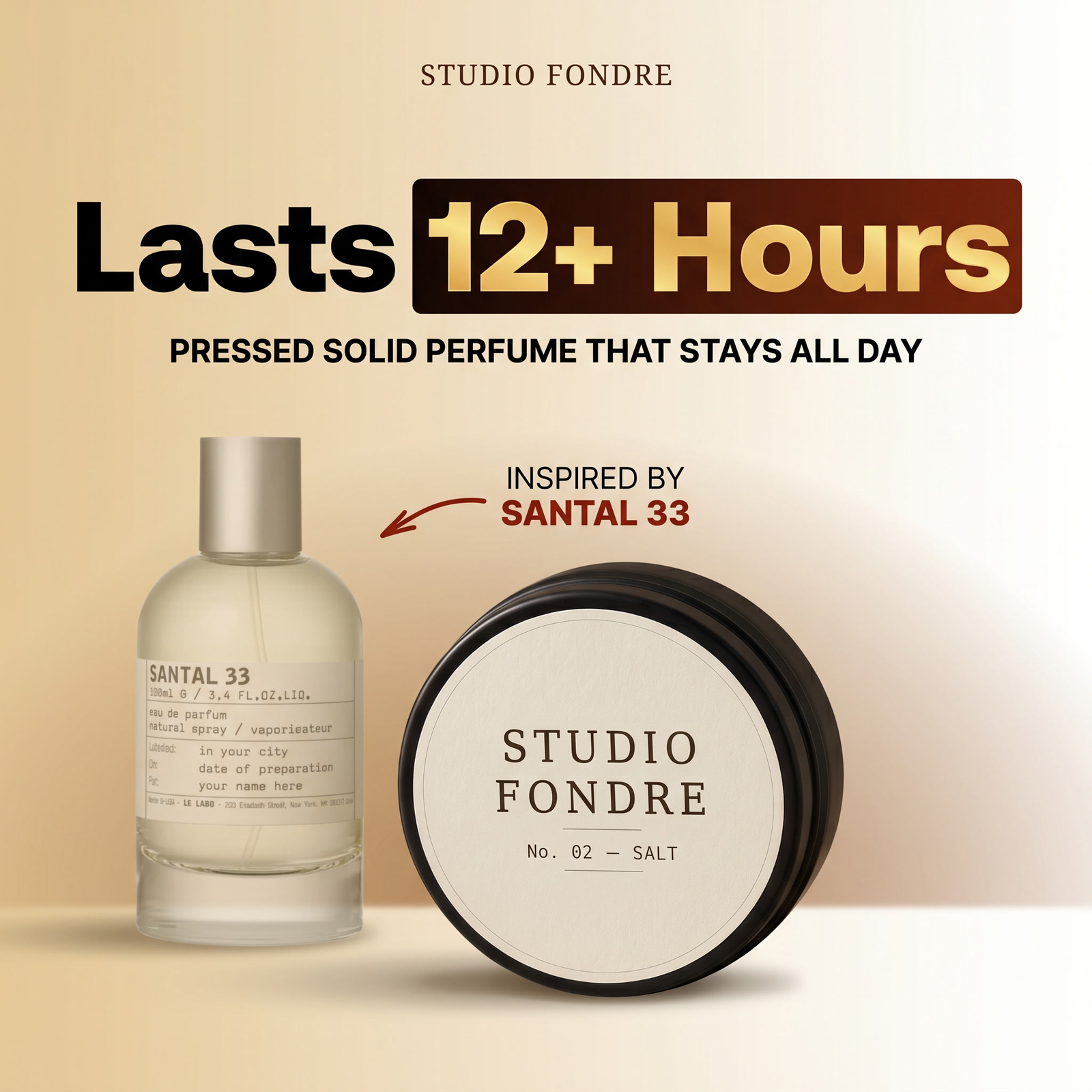 STUDIO FONDRE No. 02 SALT — solid perfume in the spirit of Santal 33