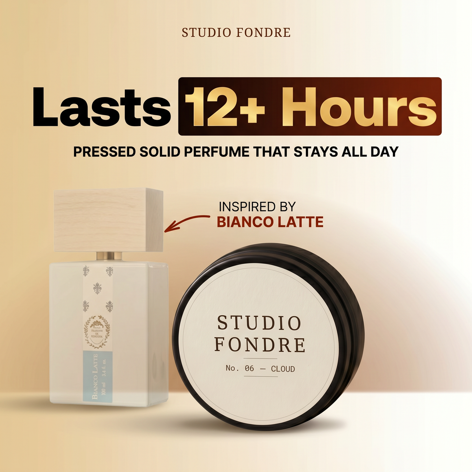 STUDIO FONDRE No. 06 CLOUD — solid perfume in the spirit of Bianco Latte